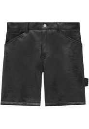 Courrèges vinyl bermuda shorts - Black