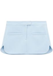 Courrèges polished-finish skirt - Blue