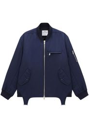 Courrèges Harnais nylon bomber jacket - Blue