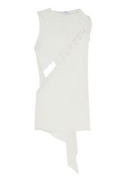 Courrèges asymmetric cut-out minidress - White