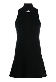 Courrèges cut-out high-neck knitted dress - Black