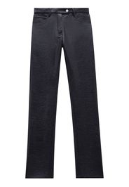 Courrèges five-pocket vinyl straight trousers - Blue