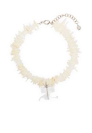 Courrèges cheville pearl bracelet - Neutrals