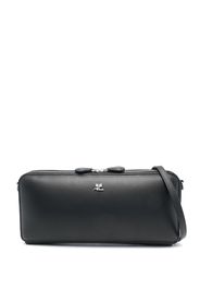 Courrèges Cloud logo-plaque shoulder bag - Black