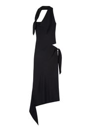 Courrèges knot slash dress - Black