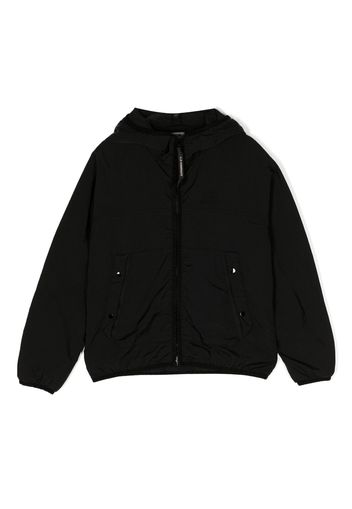 C.P. Company Kids Goggle-hood zip-up jacket - Black