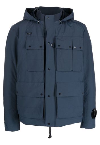 C.P. Company Goggles-detail hooded jacket - Blue