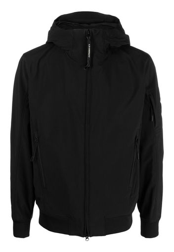 C.P. Company Lens-detail hooded jacket - Black