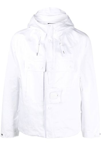 C.P. Company zip-up hooded jacket - White