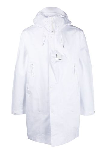 C.P. Company loog-patch hooded coat - White