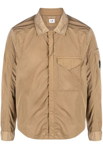 C.P. Company concealed-fastening shirt jacket - Neutrals