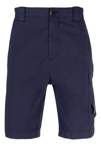 C.P. Company Lens-detail cargo shorts - Blue