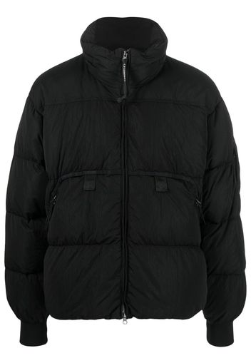 C.P. Company funnel-neck quilted jacket - Black