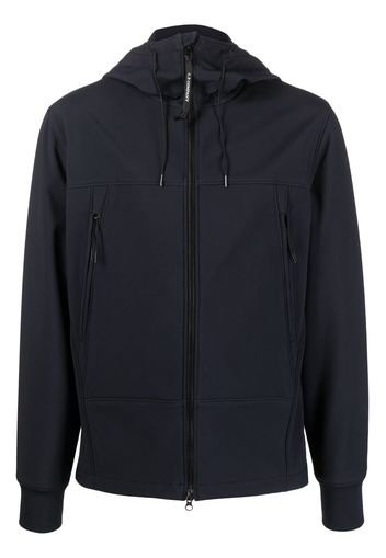 C.P. Company zip-up stretch-cotton hooded jacket - Blue