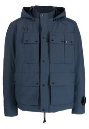 C.P. Company Goggles-detail hooded jacket - Blue