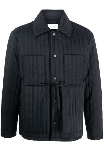 Craig Green tied-waist quilted jacket - Black