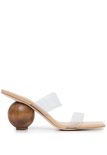 Cult Gaia NHU 90mm ball-heel mules - Brown