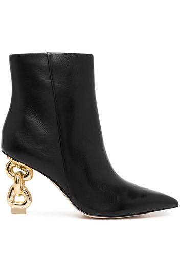 Cult Gaia Zelma chain heel boots - Black