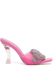 Cult Gaia 120mm crystal-embellished open-toe mules - Pink