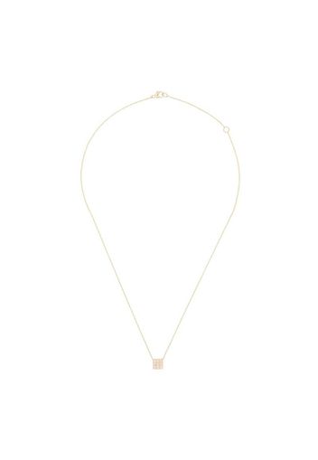 Princess 14kt yellow gold diamond necklace