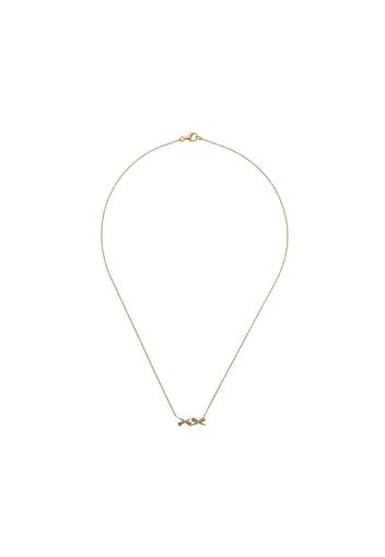 Daou 18kt yellow gold Kisses diamond necklace