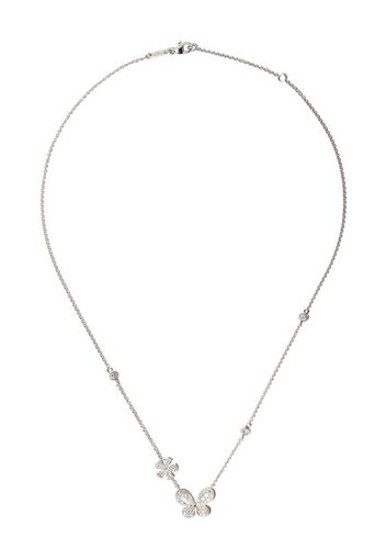 18kt white gold diamond Pixie pendant necklace