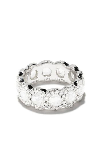 18kt white gold diamond Rose Cut Full Eternity ring