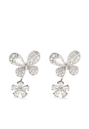 18kt white gold Pixie diamond earrings