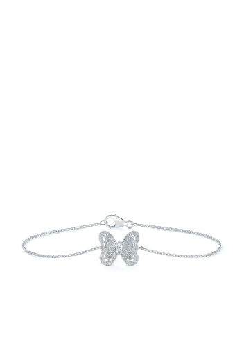 De Beers Jewellers 18kt white gold Portraits of Nature butterfly diamond bracelet - Silver