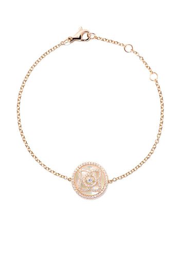 De Beers 18kt rose gold Enchanted Lotus Mother-of-Pearl diamond bracelet