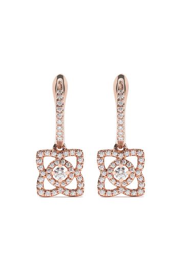 De Beers 18kt rose gold Enchanted Lotus diamond sleeper earrings