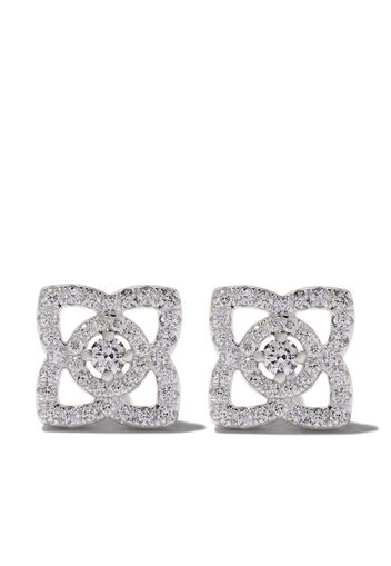 18kt white gold Enchanted Lotus diamond stud earrings