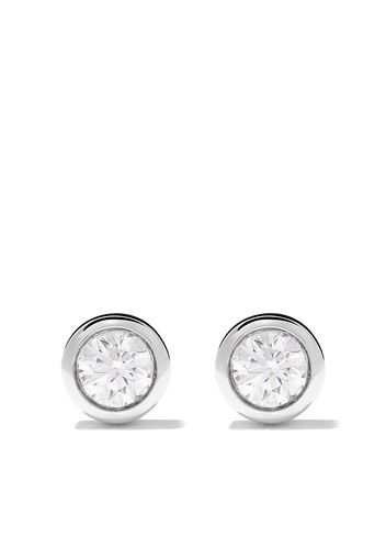 De Beers 18kt white gold My First De Beers one diamond stud earrings