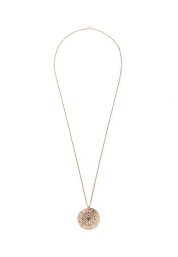 18kt rose gold Talisman 10 Medal diamond necklace