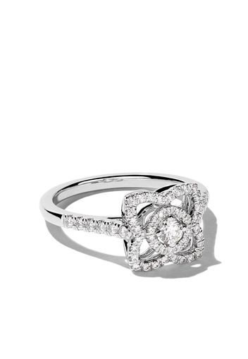 De Beers 18kt white gold Enchanted Lotus diamond ring