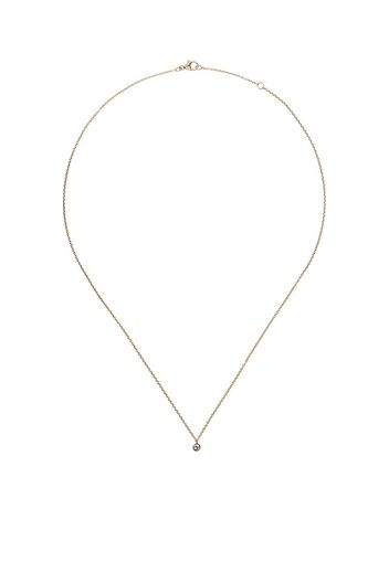 De Beers 18kt yellow gold My First De Beers one diamond pendant necklace