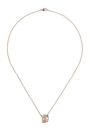 De Beers 18kt rose gold Dewdrop diamond pendant necklace