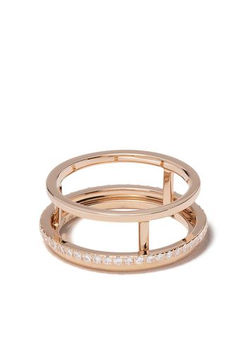 De Beers 18kt rose gold The Horizon diamond band