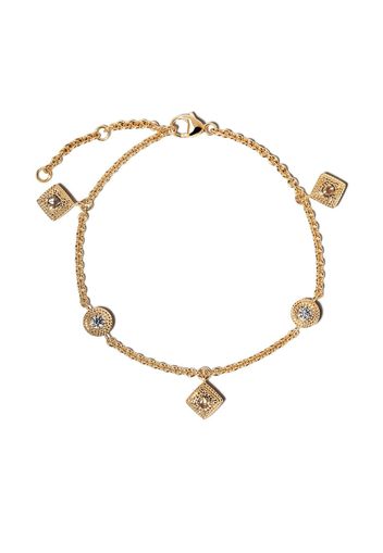 De Beers 18kt yellow gold Talisman diamond charm bracelet