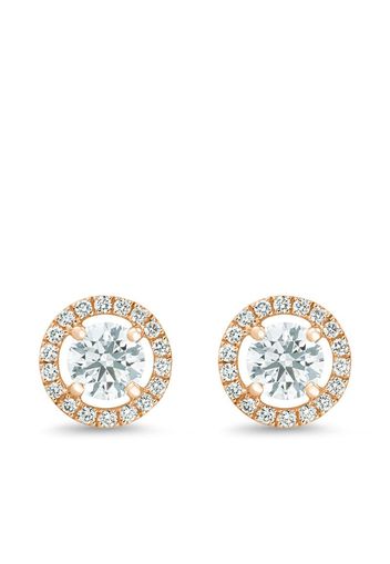 18kt rose gold Aura round brilliant diamond studs