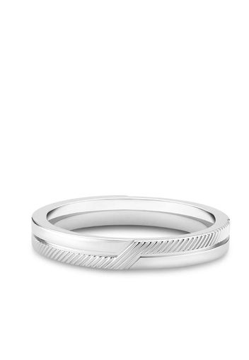 18kt white gold The Promise band ring