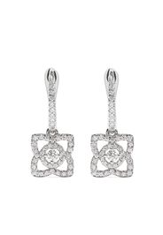 De Beers 18kt white gold Enchanted Lotus diamond sleeper earrings