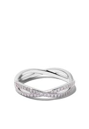 De Beers 18kt white gold Infinity full-pavé diamond band