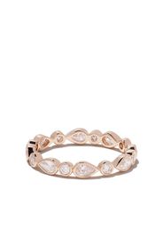 De Beers 18kt rose gold Petal diamond band