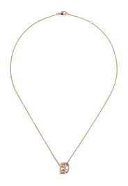 De Beers 18kt rose gold Dewdrop diamond pendant necklace