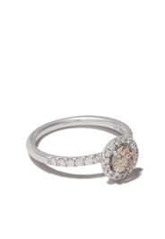 De Beers 18kt white gold De Beers Aura fancy coloured diamond ring