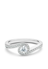 platinum My First De Beers Caress round brilliant diamond ring