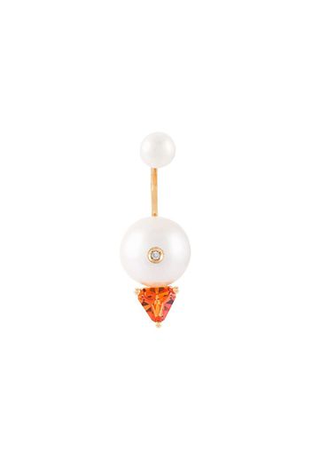 Delfina Delettrez 'Trillion' diamond earring - Metallic