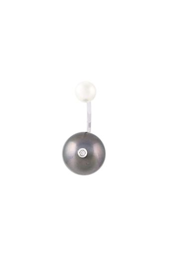 Delfina Delettrez 'Pearl piercing' diamond earring - Grey