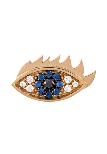 Delfina Delettrez 'Eyes on me' diamond and sapphire earring - Metallic